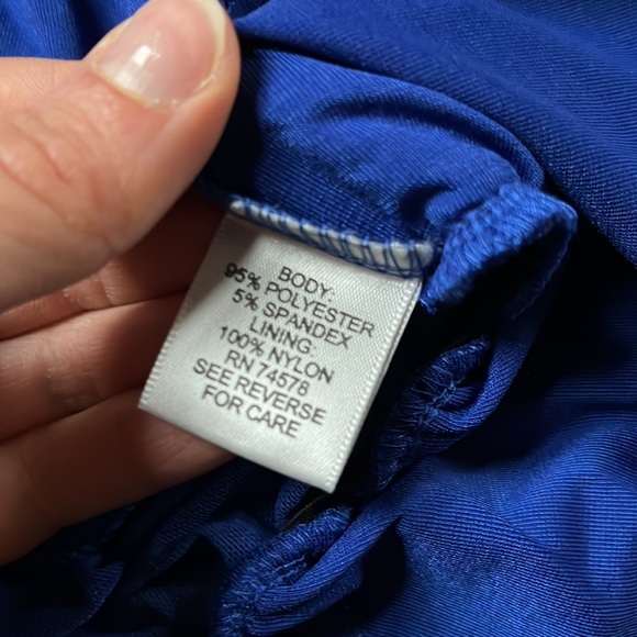 Cache Blue/Black Halter Top Blouse - Picture 7 of 10